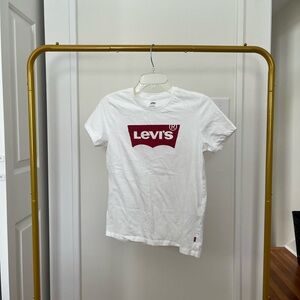 Levi's White Tee with Red Graphic